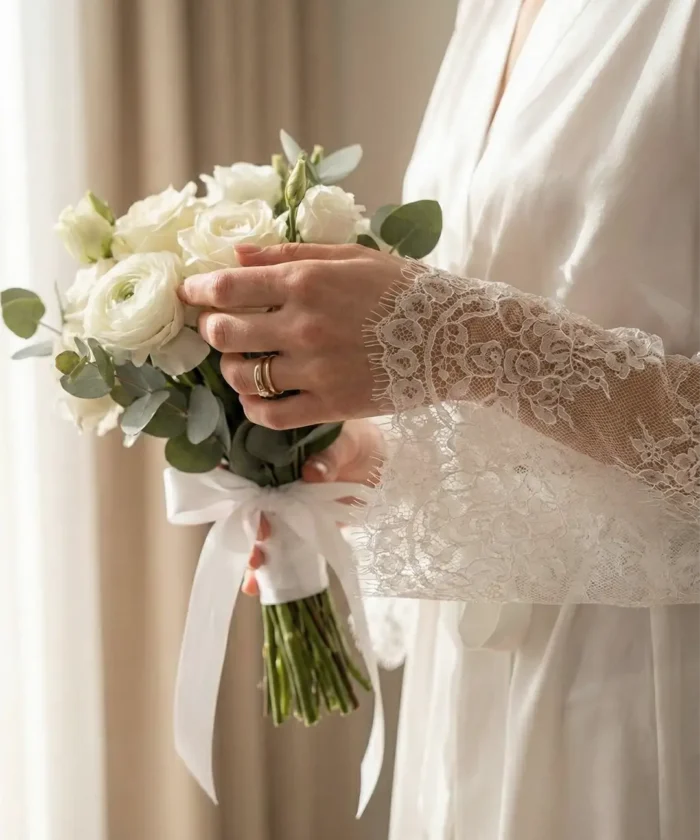 Alternative view of "Bride" Morgenkåbe