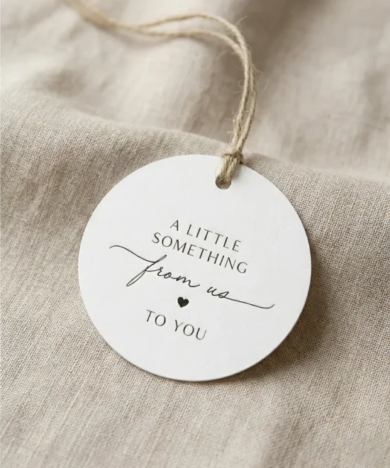 Alternative view of Gave Tag “A Little Something” - 25 stk