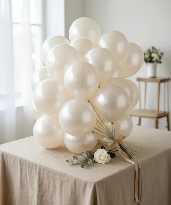 Perlemor balloner 25stk.