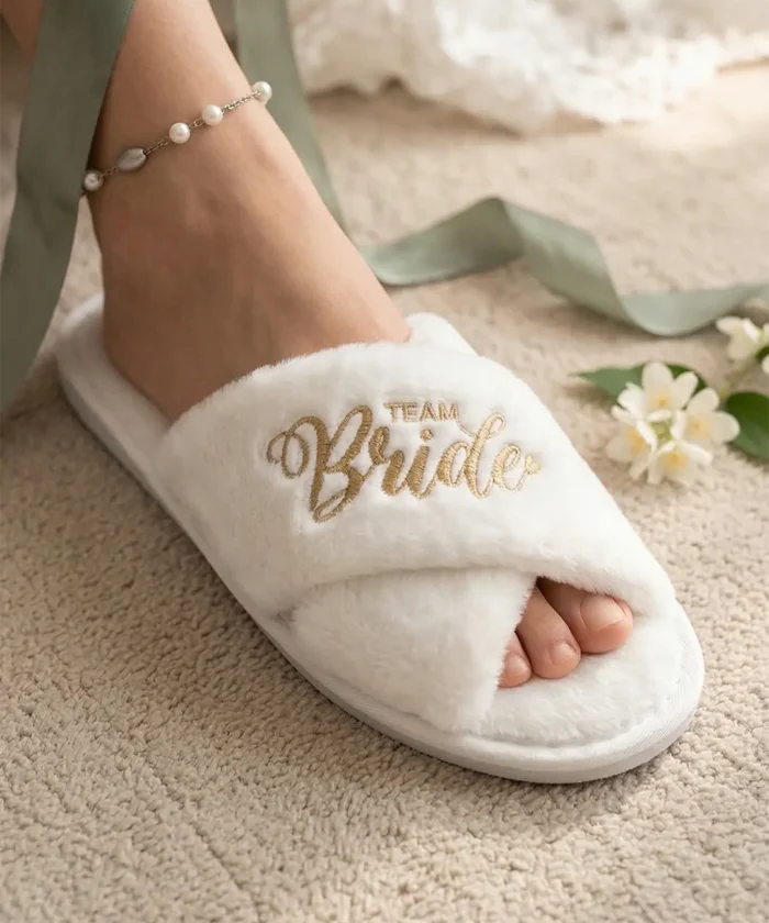 Alternative view of Slippers - Team Bride