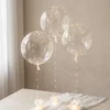 LED Balloner Sæt (3stk.) - Klare med Lyskæde
