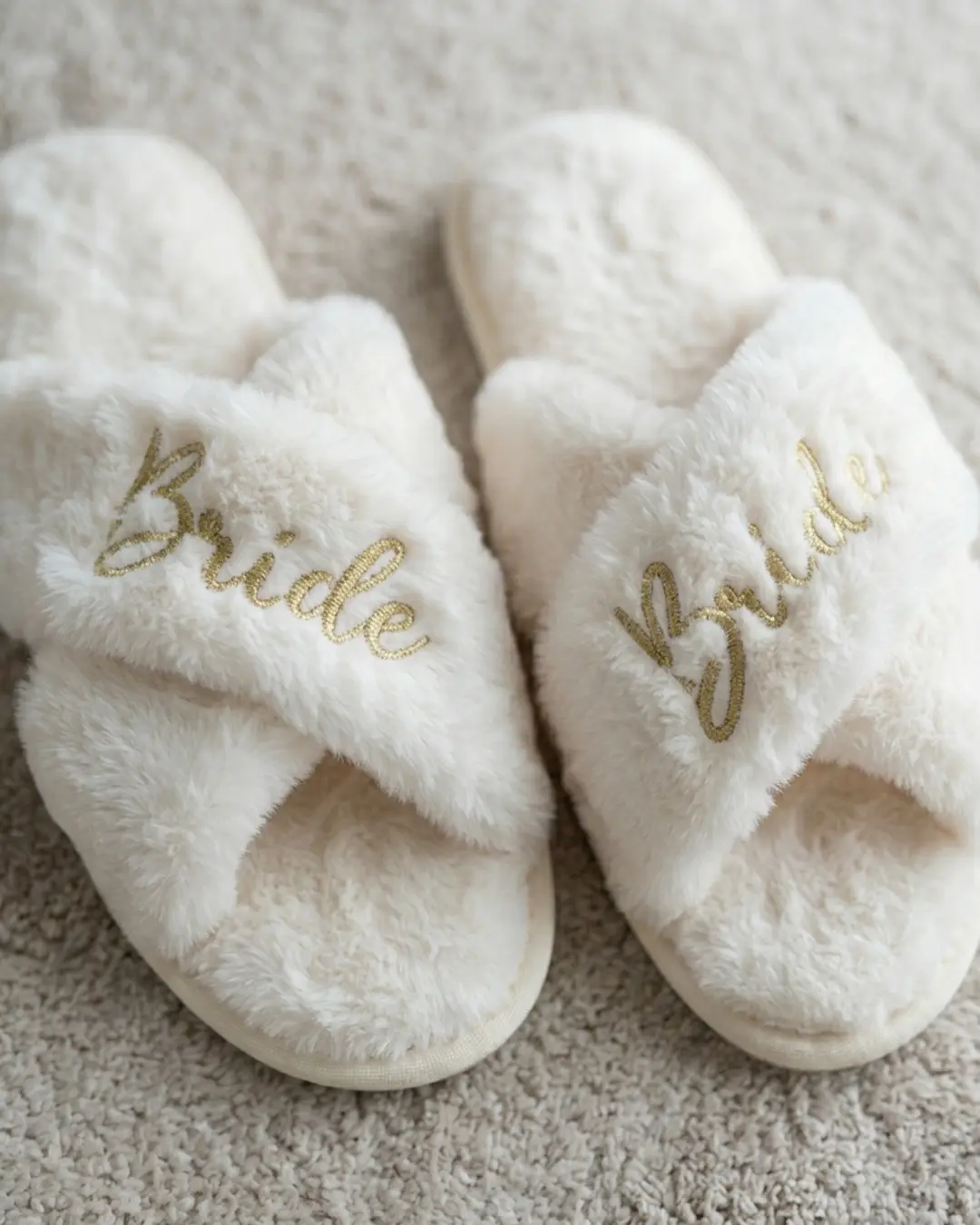 Bride Slippers, hvid