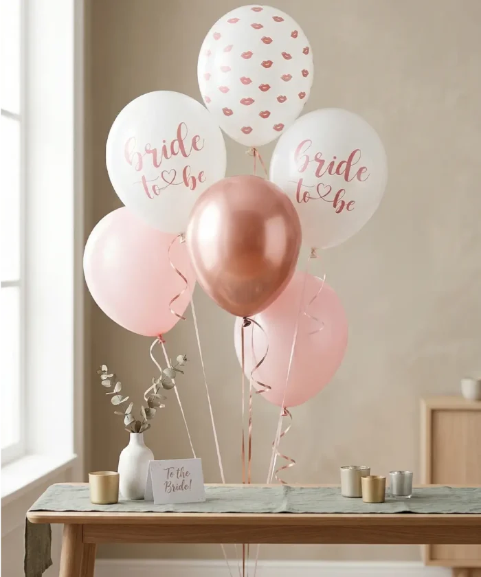 Balloons, 30 cm, Bride to be, mix - 6 stk.