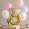 Ballon mix, Ring/lyserød - 6 stk.