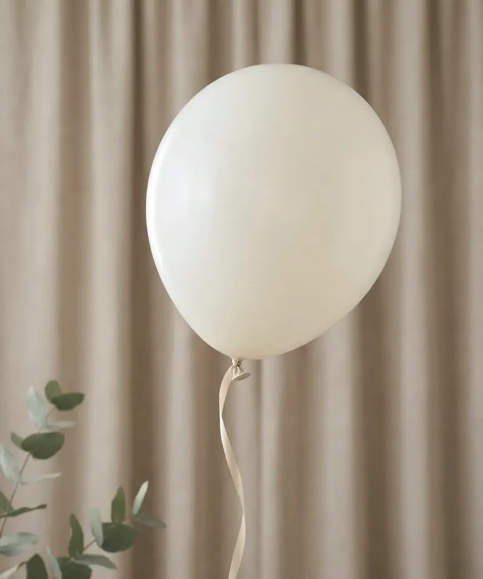 balloner, 30 cm, pastel lys creme - 50 stk.