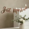 banner, Just married, rosaguld