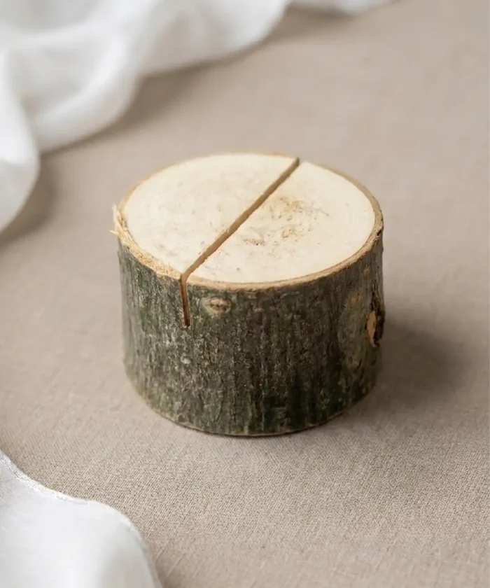 Træ Bordkortholdere Ø 3-4 cm (10-pak)