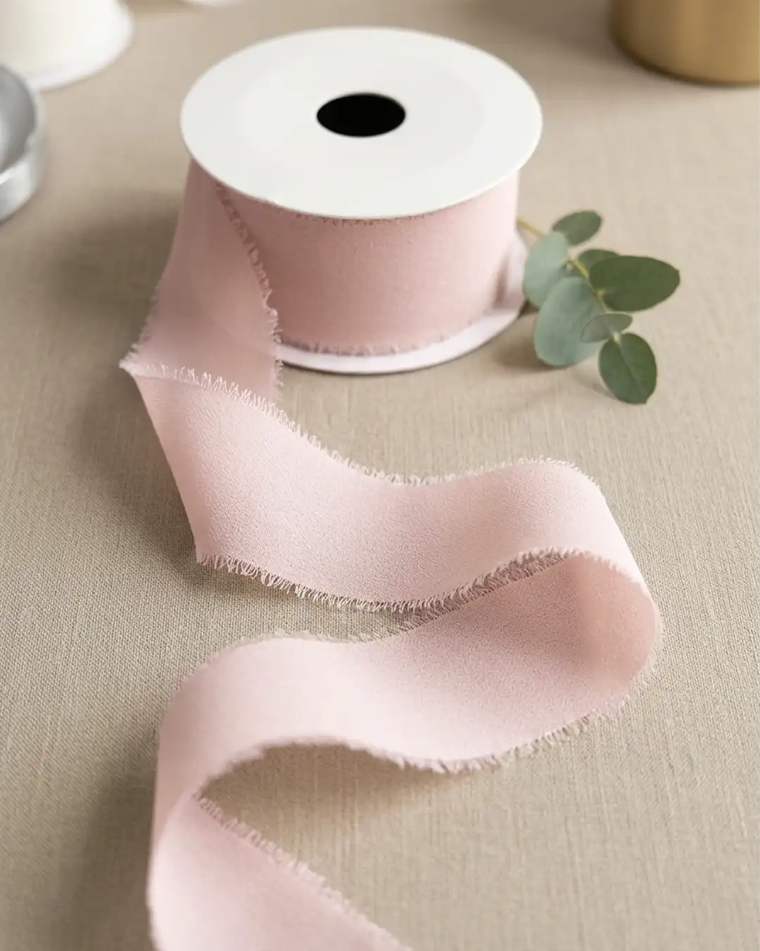Chiffonbånd Lyserød 40mm x 10m