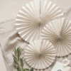 rosetter, beige - 3 stk.