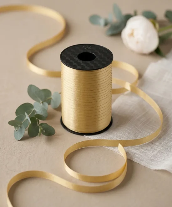 gavebånd, guld, 5mm/225m
