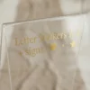 Bogstavstickers, Guld