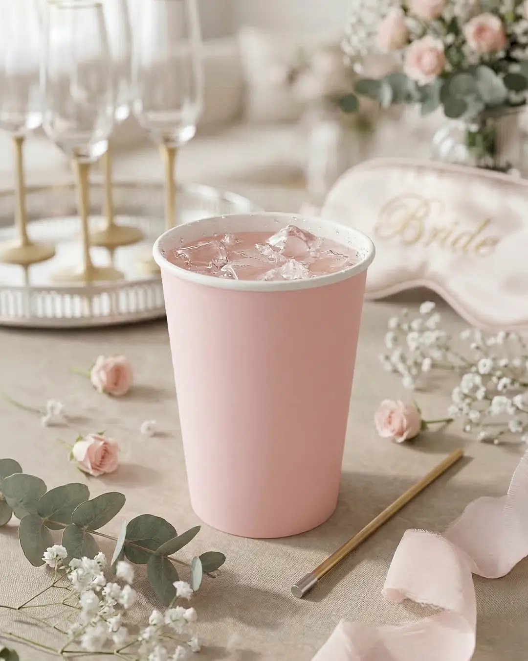 Papkrus, lyserød, 250ml - 6 stk.