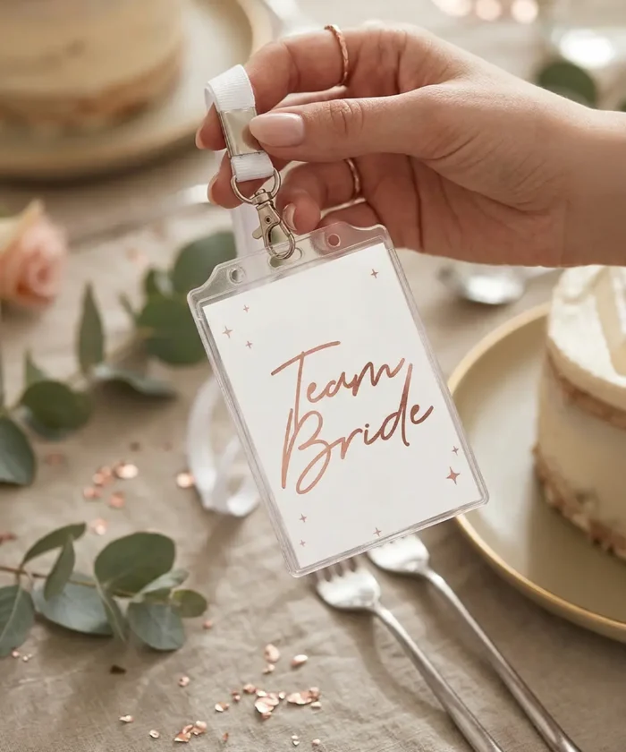 Alternative view of Team Bride badge - 4 stk