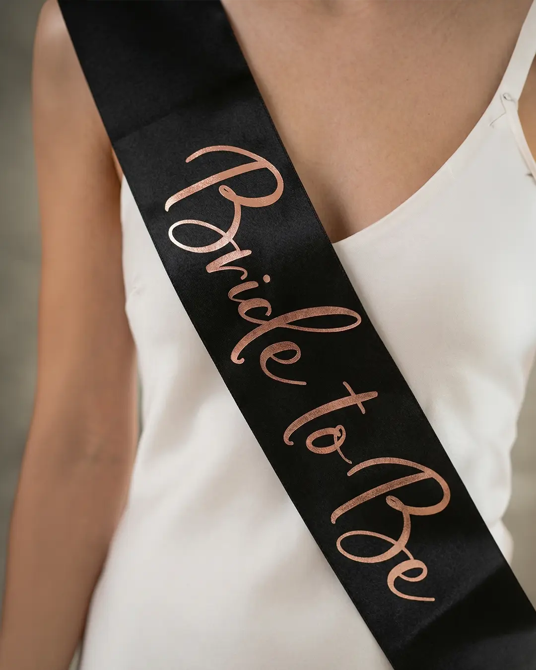 "Bride to be" skråbånd, sort - Billede 2