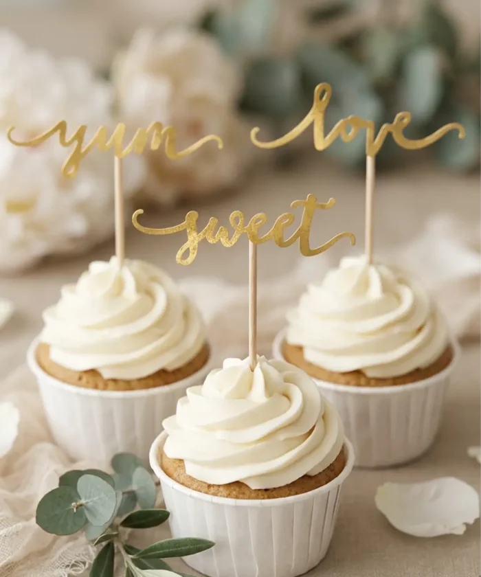 Små Caketoppers, guld
