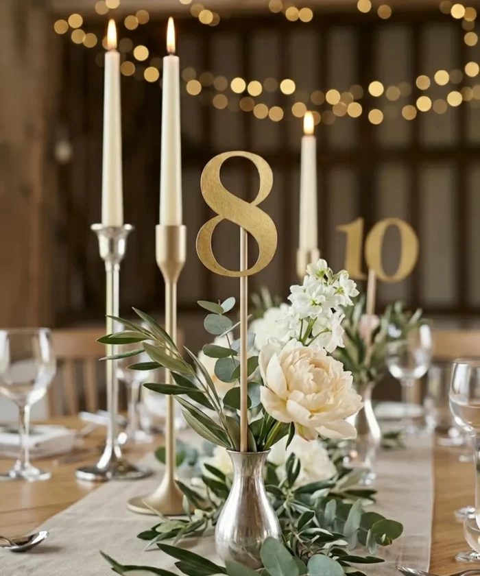 bordnumre, guld - 1-10