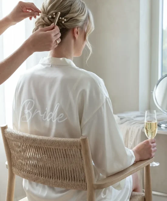 Alternative view of Bride Morgenkåbe - Elfenbenshvid