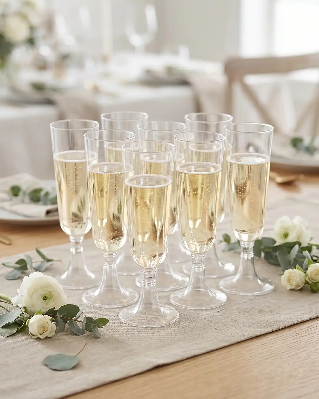 Elegante Champagneglas i Plast (8 stk.)