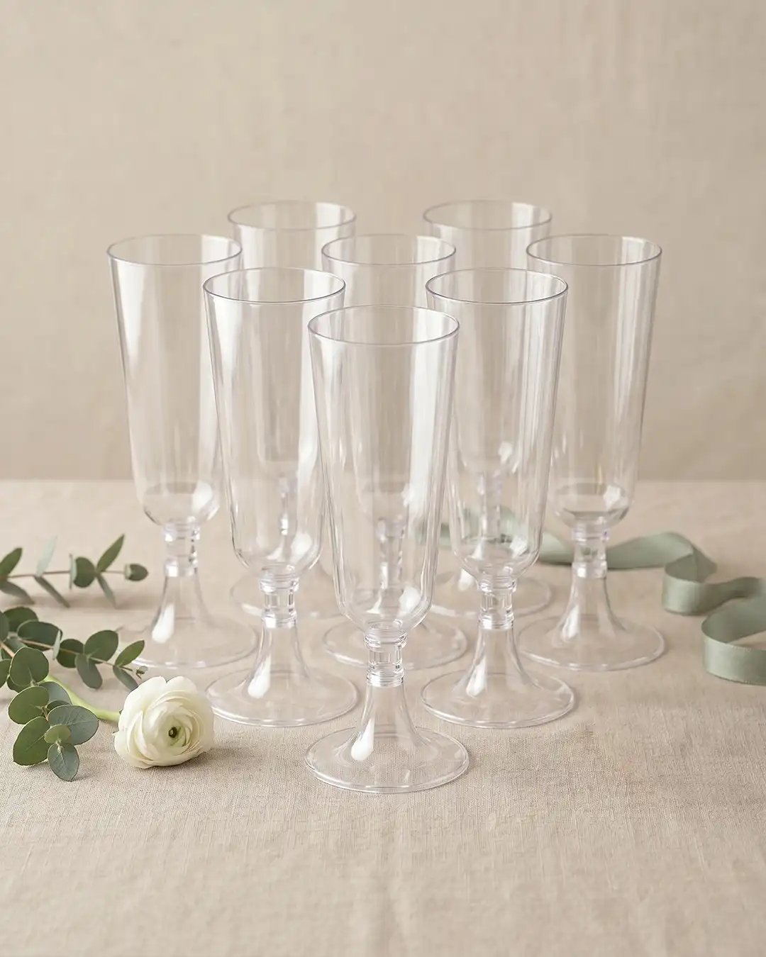 Elegante Champagneglas i Plast (8 stk.) - Billede 2