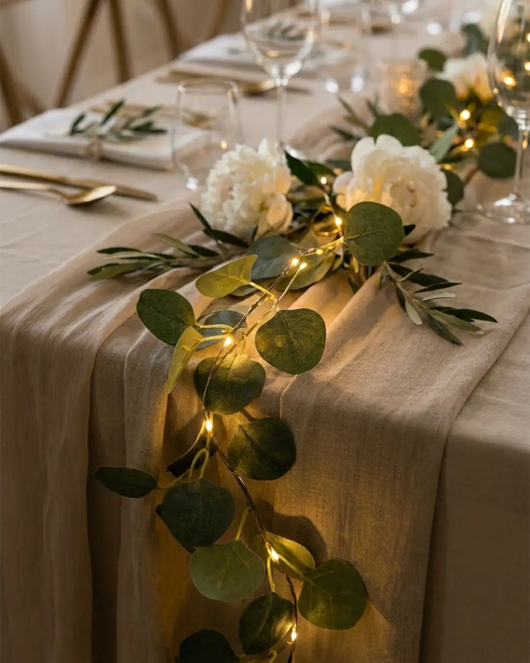Eucalyptus Guirlande med LED (2 m) - Billede 3