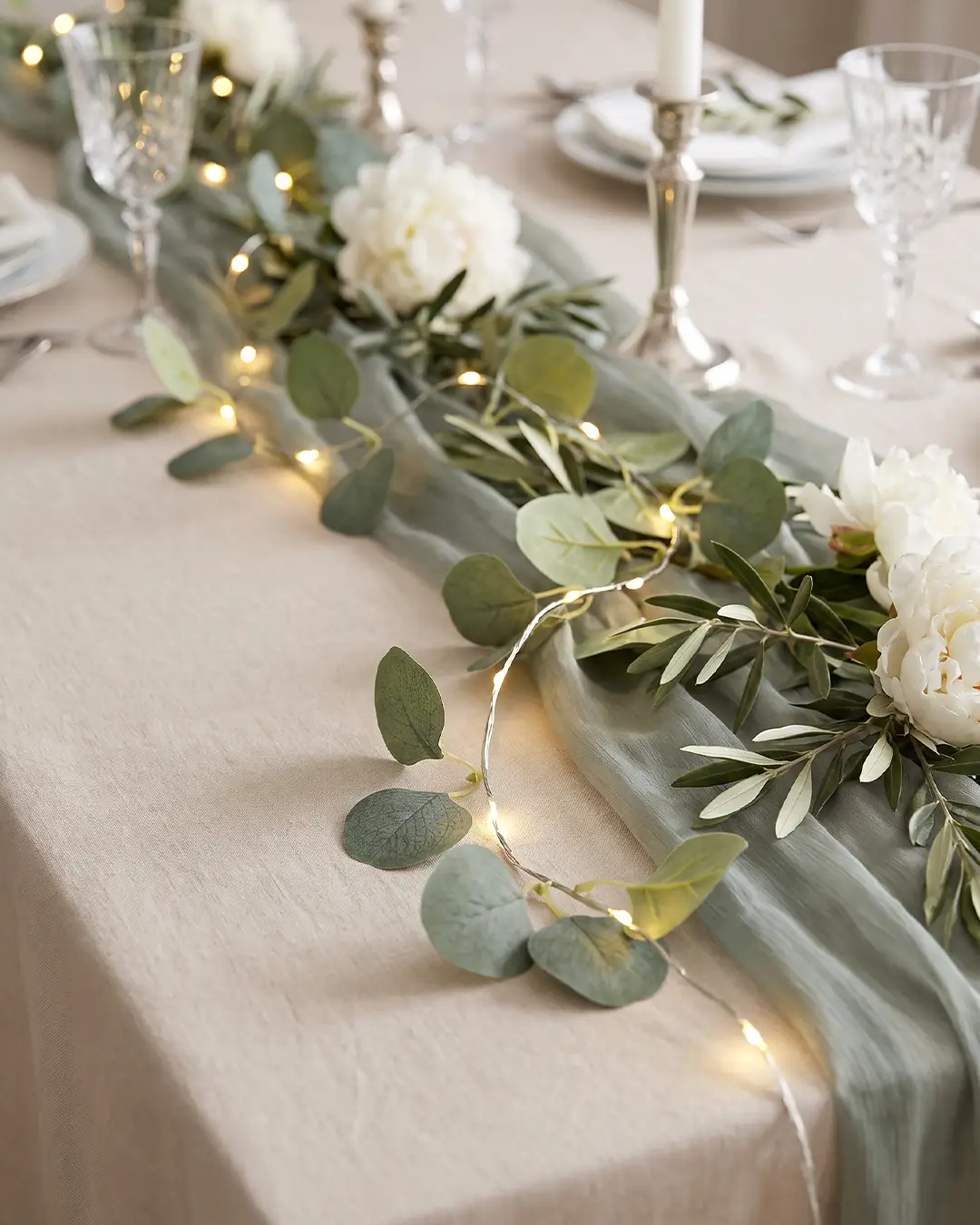 Eucalyptus Guirlande med LED (2 m) - Billede 2