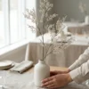 Silkeblomst Bi.Gren 76 cm - Creme