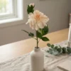 Silkeblomst Dahlia 54 cm - Creme