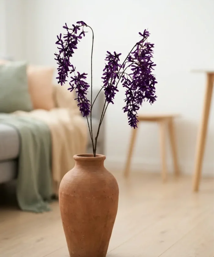 Silkeblomst Blåregn H:115 cm - Mørk Lilla