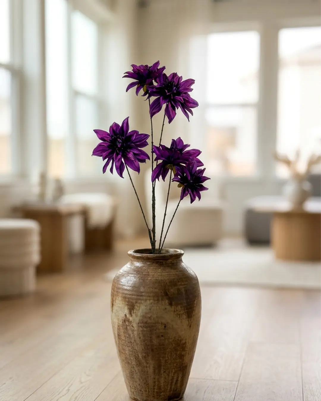 Silkeblomst Dahlia 110 cm - Lilla