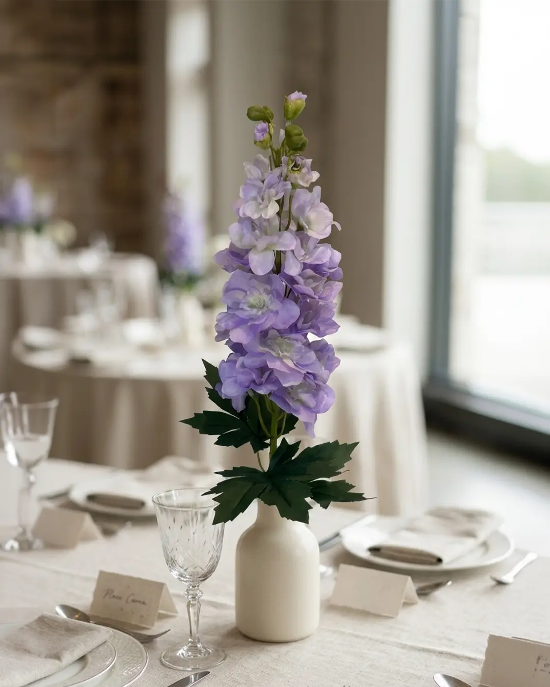 Silkeblomst Delphinium 78 cm - Lilla