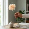 Silkeblomst Gerbera 43 cm - Creme