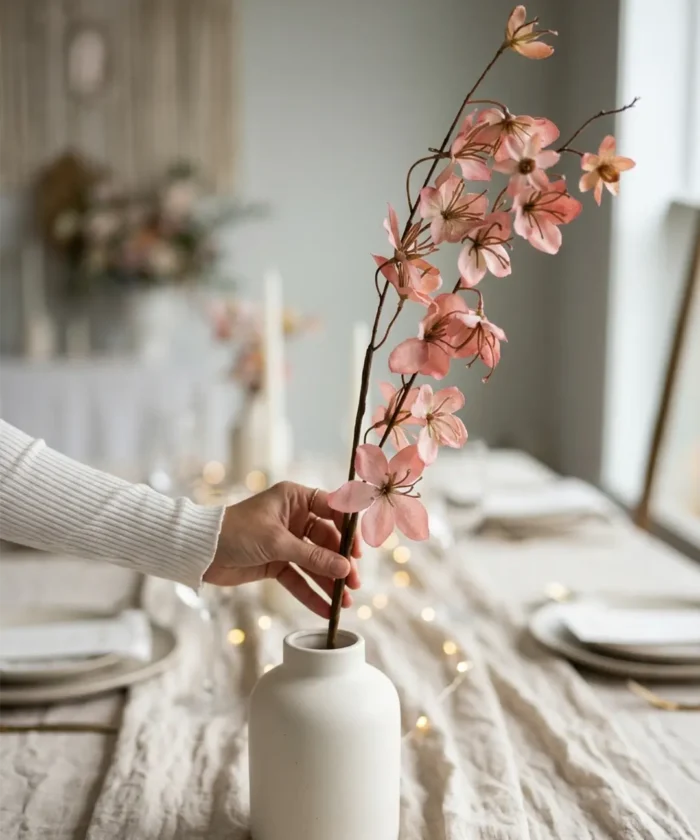 Silkeblomst Paradisæble 100 cm - Antikrosa