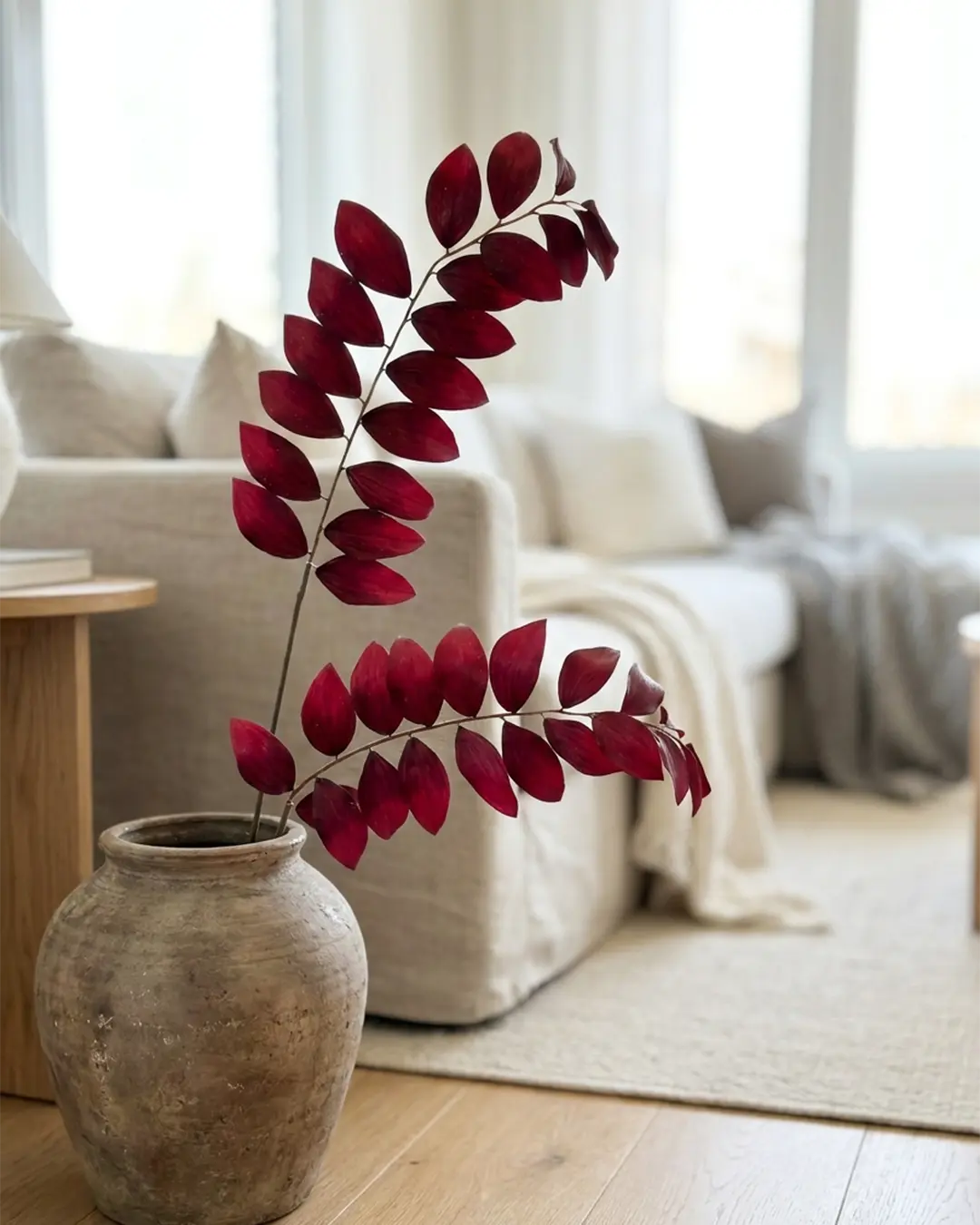 Silkeblomst Polygo. 105 cm - Bordeaux