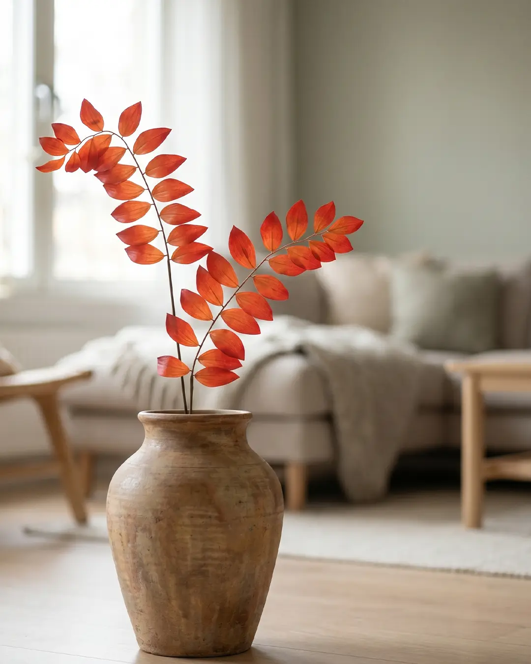 Silkeblomst Polygo. 105 cm - Orange