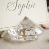 Bordkortholdere Krystal Diamant Klar 40mm (10 stk.)