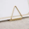Bordkortholdere Trekant Guld 2,3 cm (10 stk.)