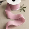 Chiffonbånd, mørk støvet rosa, 40mm/10m
