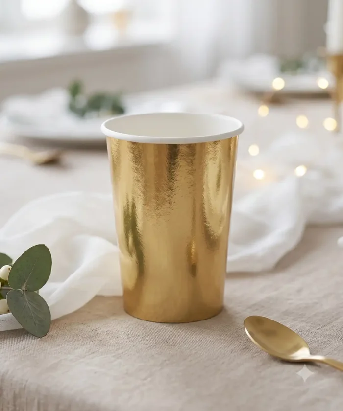 Papkrus, guld, 220 ml (6 stk)