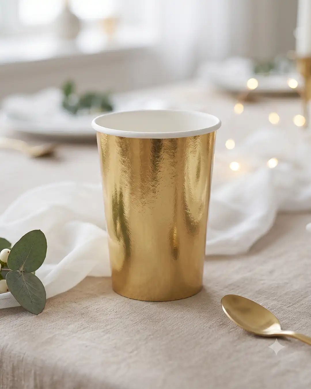 Papkrus, guld, 220 ml (6 stk)