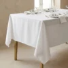 Rektangulær Hvid Dug 140x170 cm (Mat) | Stofdug til Fest & Bryllup